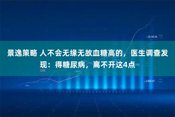 景逸策略 人不会无缘无故血糖高的，医生调查发现：得糖尿病，离不开这4点